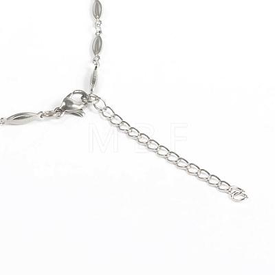 304 Stainless Steel Necklaces NJEW-D265-13-1