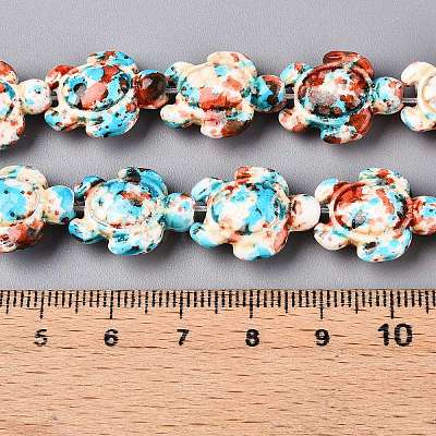 Synthetic Turquoise Dyed Beads Strands G-P507-05A-1-1