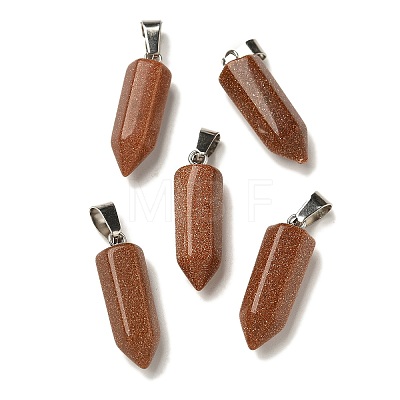Synthetic Goldstone Pendants G-Z067-07P-21-1