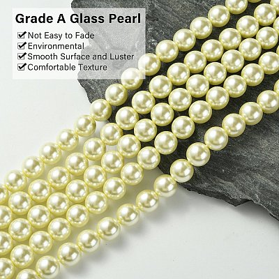 Grade A Glass Pearl Beads HY-J001-10mm-HX003-1