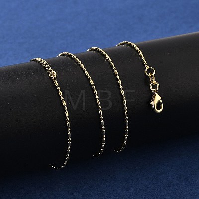 Brass Ball Chain Necklaces KK-P304-03KCG-1