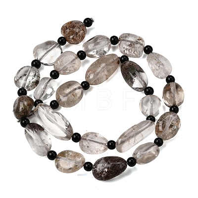 Natural Lodolite Quartz Beads Strands G-F820-M01-01-1