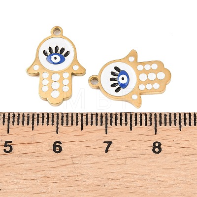 304 Stainless Steel Enamel Pendants STAS-Z190-09G-02-1
