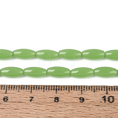 Imitation Jade Glass Beads Strands GLAA-T028-15J-04-1