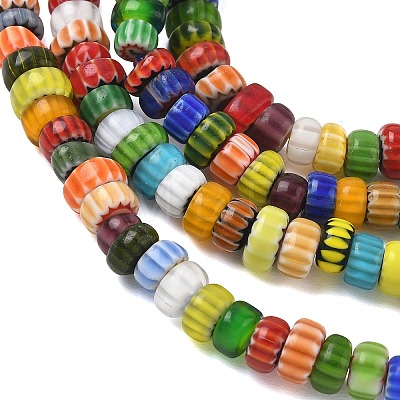 Handemade Millefiori Lampwork Beads LAMP-D009-01C-1