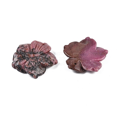 Natural Rhodonite Carved Pendants G-B097-01A-09-1