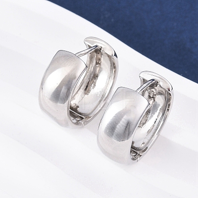 Brass Hoop Earrings EJEW-Q015-21A-P-1