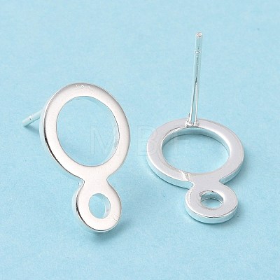 201 Stainless Steel Stud Earring Findings STAS-K241-21S-1