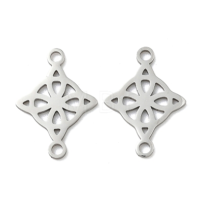 304 Stainless Steel Viking Knot Connector Charms STAS-G361-03P-1