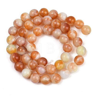 Handmade Lampwork Beads Strand LAMP-B056-8mm-12-1