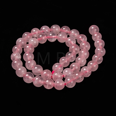 Natural  Rose Quartz Beads Strands X-G-L104-8mm-01-1