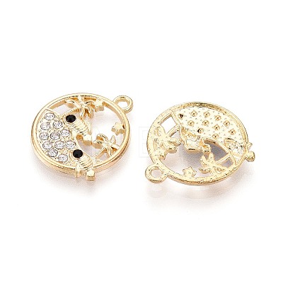 Alloy and Rhinestone Pendants PALLOY-T092-18A-G-1