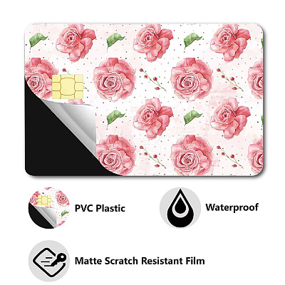 Rectangle PVC Plastic Waterproof Card Stickers DIY-WH0432-100-1