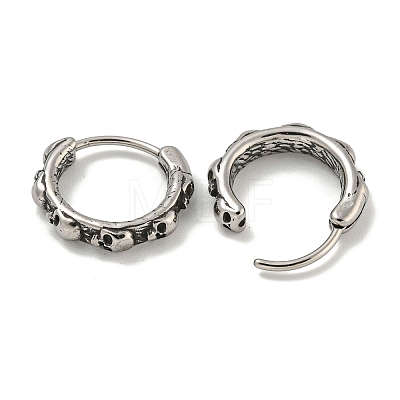 316 Surgical Stainless Steel Hoop Earrings EJEW-D096-23E-AS-1