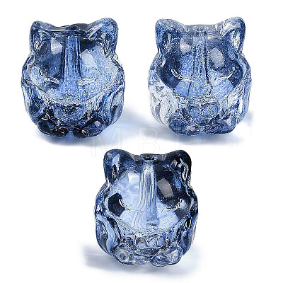 Transparent Spray Paint Glass Beads LS-X1-GLAA-H035-01J-1