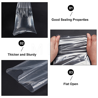 Rectangle Plastic Film Storage Bags ABAG-WH0038-46-1