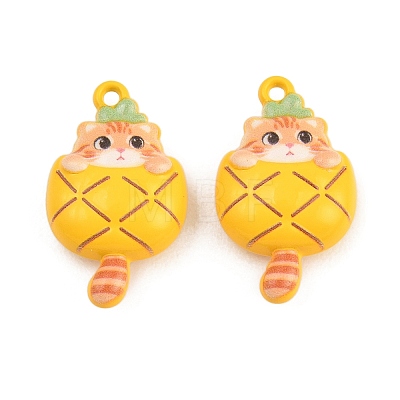 Baking Paint Zinc Alloy Pendants AL-CBA032C-04-1
