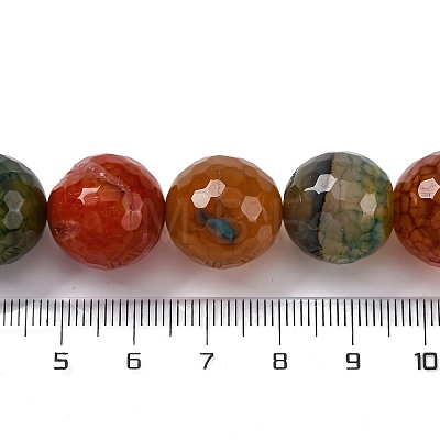 Natural Dragon Veins Agate(Dyed & Heated) Beads Strands G-K390-A05-01-1