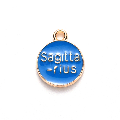 Alloy Enamel Pendants ENAM-S124-01B-02F-1