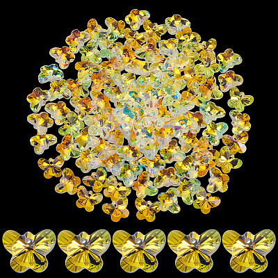 100Pcs Glass Charms GLAA-SP0001-66-1