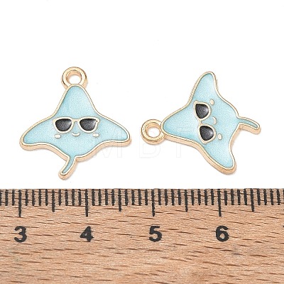 Alloy Enamel Pendants AL-CBAE435-17G-05-1