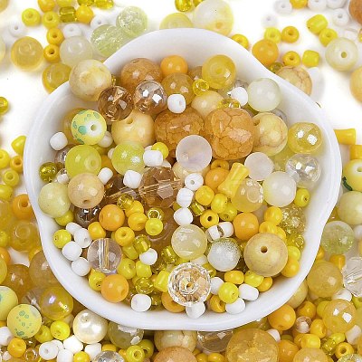 DIY Lampwork Beads & Glass Seed Beds Jewelry Making Findings Kits SEED-K010-01D-1