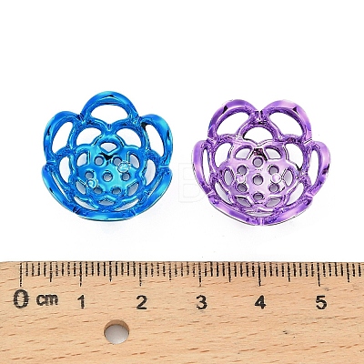 UV Plated ABS Bead Caps OACR-D316-04C-1