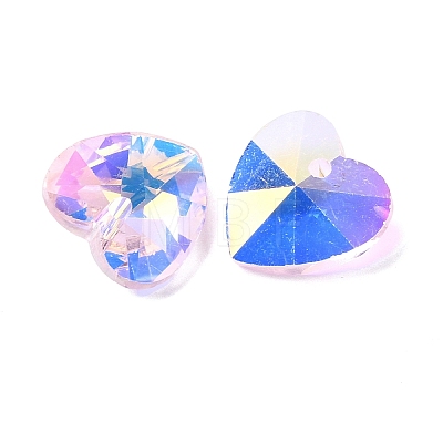 Faceted Glass Charms RGLA-L026-B17-1