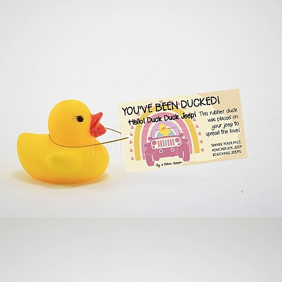 CREATCABIN 50Pcs Duck Theme Paper Card AJEW-CN0001-90B-1