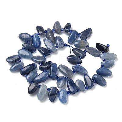 Natural Blue Aventurine Beads Strands G-P604-A18-01-1