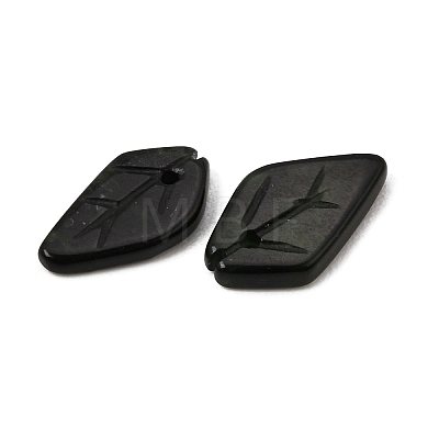 Natural Black Jade Carved Pendants GG-CBA36AE-05D-1