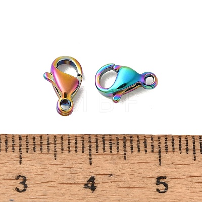 Ion Plating(IP) 304 Stainless Steel Lobster Claw Clasps STAS-AB12-M-1