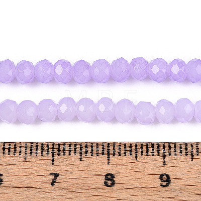 Baking Paint Imitation Jade Glass Bead Strands LS-DGLA-A034-J8MM-A50-1