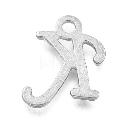 Alloy Letter Pendants PALLOY-J718-01C-K-1