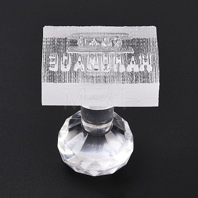 Clear Acrylic Soap Stamps with Big Handles DIY-XCP0003-88B-1