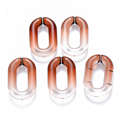 Two Tone Transparent Acrylic Linking Rings OACR-S036-006A-N09-1