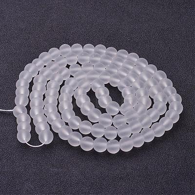 Transparent Glass Bead Strands X-GLAA-S031-8mm-13-1