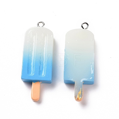 Gradient Color Resin Imitation Food Pendants RESI-H144-11-1