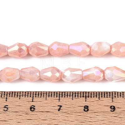 Anti-Tarnish Electroplate Glass Beads Strands GLAA-T025-13A-07-1
