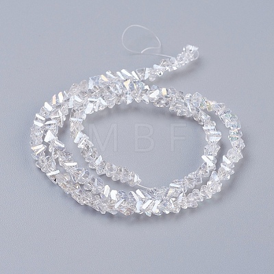 Electroplate Glass Beads Strands X-EGLA-J146-4mm-AB01-1