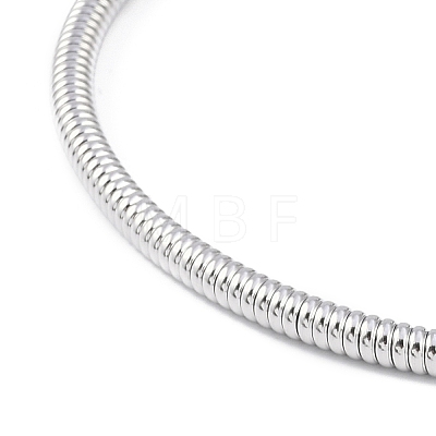 304 Stainless Steel Elasticity Necklaces for Women NJEW-S433-02P-1