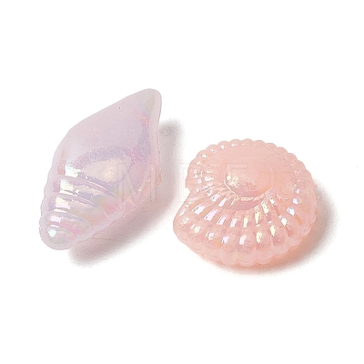 UV Plating Opaque Acrylic Beads OACR-G058-19A-1