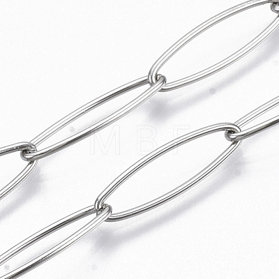 304 Stainless Steel Paperclip Chains CHS-S006-JN958-1-1