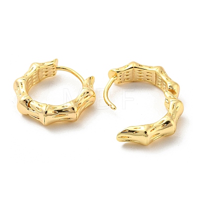 Bamboo Brass Hoop Earrings EJEW-Q792-01G-1