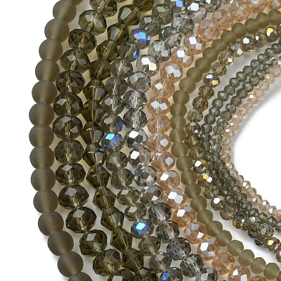 Electroplate Glass Beads Strands EGLA-FS0001-42E-1