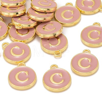 Golden Plated Alloy Enamel Charms ENAM-S118-07C-1