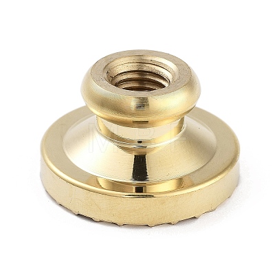 Texture Theme Roung Brass Stamp Head AJEW-M036-06A-G-1