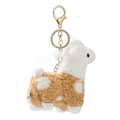 Cute Alpaca Cotton Keychain KEYC-A012-02B-1