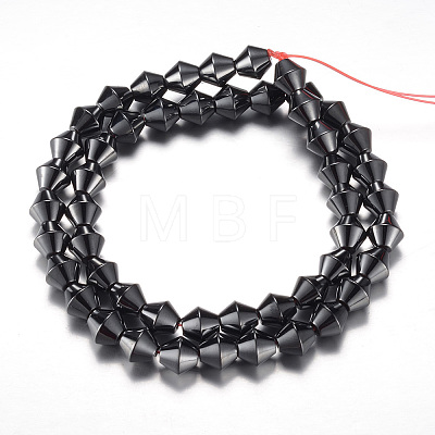Magnetic Synthetic Hematite Bead Strands G-A164-09B-1