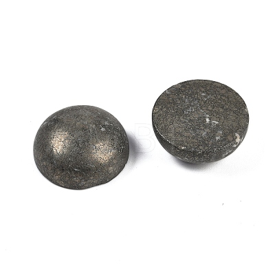 Natural Pyrite Cabochons G-T020-18mm-37-1